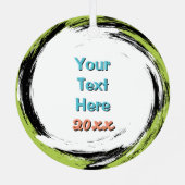 26.2 Marathon Runner Congrats Eclectic  メタルオーナメント (裏面)