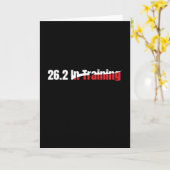 26.2 Training 芸術的 Marathonのランニング カード (黄色い花)