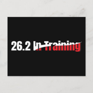 26.2 Training 芸術的 Marathonのランニング ポストカード