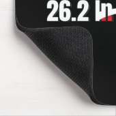 26.2 Training 芸術的 Marathonのランニング マウスパッド (コーナー)