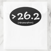 >26.2 (ultraamarathon)ステッカー 楕円形シール (バッグ)