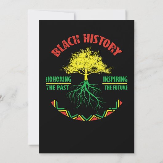 26 Black History Month African Pride Apparel Gift セーブザデート (正面)