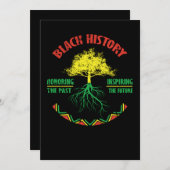 26 Black History Month African Pride Apparel Gift セーブザデート (正面/裏面)