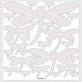 26 Dragonfly Vinylスタンプ |ニュートラルカラー シール (シート)
