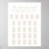 26 Tables Our Favorite People Seating Chart ポスター (正面)