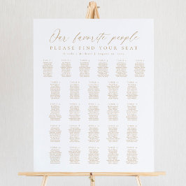 26 Tables Our Favorite People Seating Chart ポスター