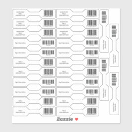 26 UPCバーコードインベントリバーベルのセット シール