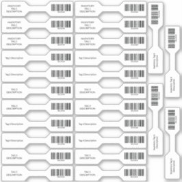 26 UPCバーコードインベントリバーベルステッカー シール