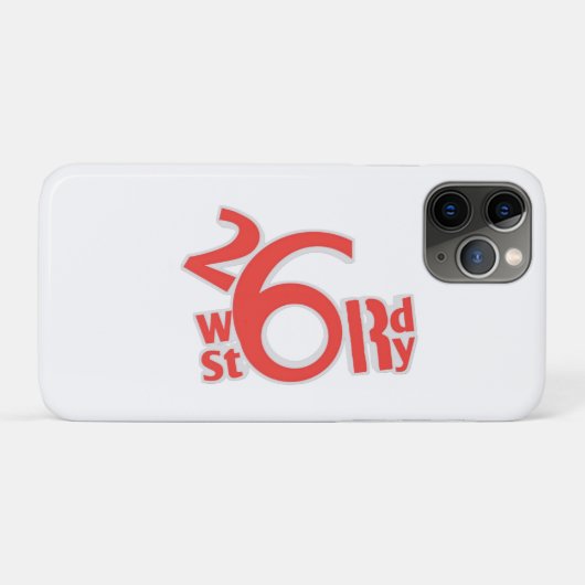 26 word story logo Case-Mate iPhoneケース (裏面(横))