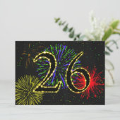 26th誕生日パーティー招待日 招待状 (スタンド正面)