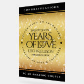 27エレガント周年記念結婚お祝い アクリルサイン (傾斜)