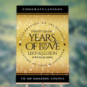 27エレガント周年記念結婚お祝い アクリルサイン (ニュートラル)