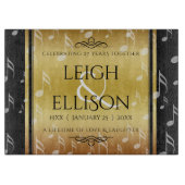 27エレガント周年記念結婚お祝い カッティングボード (正面)