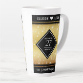 27エレガント周年記念結婚お祝い カフェラテマグ (右アングル)