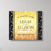 27エレガント周年記念結婚お祝い キャンバスプリント (正面)