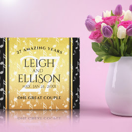 27エレガント周年記念結婚お祝い キャンバスプリント