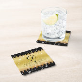 27エレガント周年記念結婚お祝い スクエアペーパーコースター (インサイチュ)