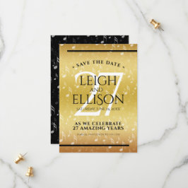 27エレガント周年記念結婚お祝い セーブザデート