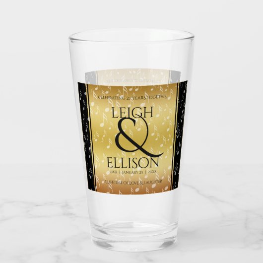 27エレガント周年記念結婚お祝い タンブラーグラス (裏面)