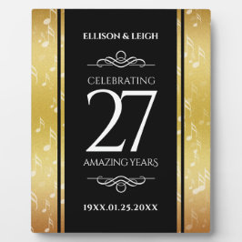 27エレガント周年記念結婚お祝い フォトプラーク