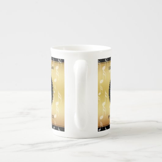 27エレガント周年記念結婚お祝い ボーンチャイナマグカップ (裏面)