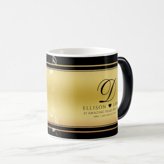 27エレガント周年記念結婚お祝い モーフィングマグカップ (正面右)