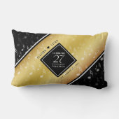 27エレガント周年記念結婚お祝い ランバークッション (裏面)