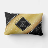 27エレガント周年記念結婚お祝い ランバークッション (正面)