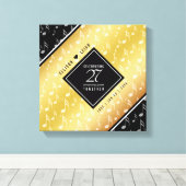 27エレガント周年記念結婚音楽 キャンバスプリント (インサイチュ (ウッドフロア))