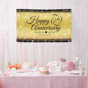 27エレガント周年記念結婚音楽 横断幕
