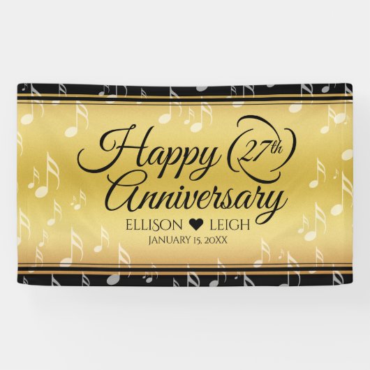 27エレガント周年記念結婚音楽 横断幕 (横)