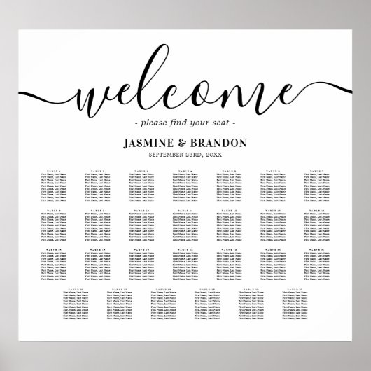 27エレガント表結婚座表 ポスター (正面)