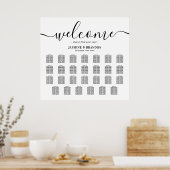 27エレガント表結婚座表 ポスター (キッチン)