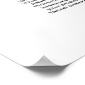 27テーブルアイボリーホワイトロー結婚ズのシーティングチャート ポスター (角)