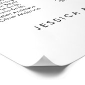 27テーブル私たちお気に入りのの人の座席図プラン ポスター (角)