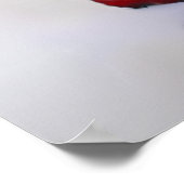 27テーブル結婚シーティングチャートロマンチックな赤いバラ ポスター (角)