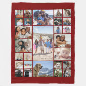 27フォトコラージュパーソナライズされた フリースブランケット (正面)