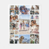 27フォトコラージュパーソナライズされた フリースブランケット (正面)