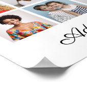 27フォトコラージュ自分の文字を追加 ポスター (角)