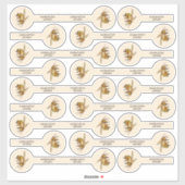 27フォトハニー瓶セキュリティリッドのセットカスタムカット シール (シート)