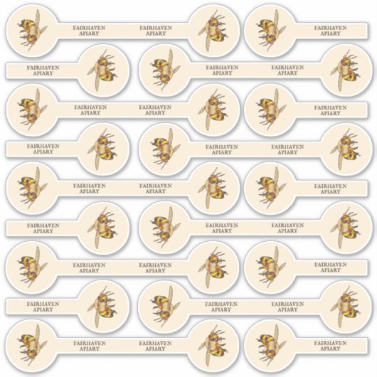 27フォトハニー瓶セキュリティリッドのセットカスタムカット シール (正面)