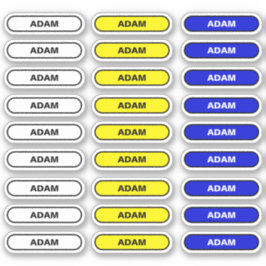 27名札 – カスタムSchool Stickers シール