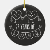27周年記念ギフトチョークハート セラミックオーナメント (裏面)