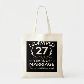 27周年記念結婚贈り物カップル夫Wif トートバッグ
