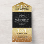 27周年音楽ウェディングアニバーサリーエレガントセレブレーション オールインワン招待状 (内側)