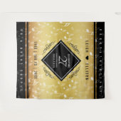 27周年音楽ウェディングアニバーサリーエレガントセレブレーション タペストリー (正面(横))