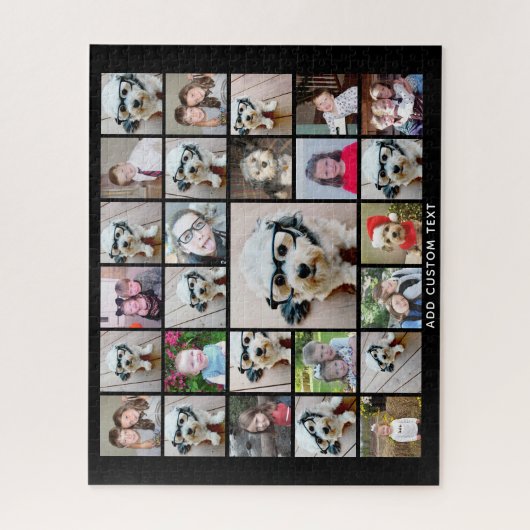 27枚の写真ファンキーでフォトコラージュを作成 ジグソーパズル (縦)