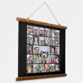 27枚の写真ファンキーでフォトコラージュを作成 吊り下げ型タペストリー (傾斜あり)