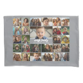 27枚の写真ファンキーでフォトコラージュを作成 枕カバー (正面)