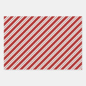 27枚モダンのフォトクリスマスオーナメント赤と白 ラッピングペーパーシート (正面3)